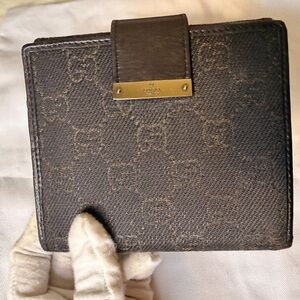Gucci Dark Brown Monogram Wallet